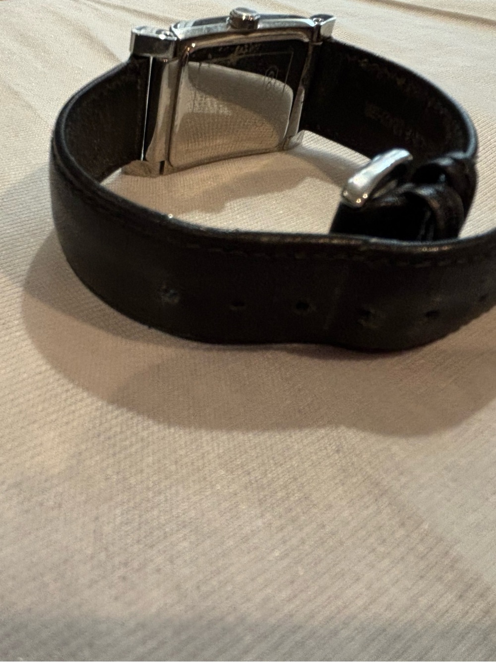 Coach Rectangle Stainless Steel Watch with Black Leather Strap - Picture 11 of 13